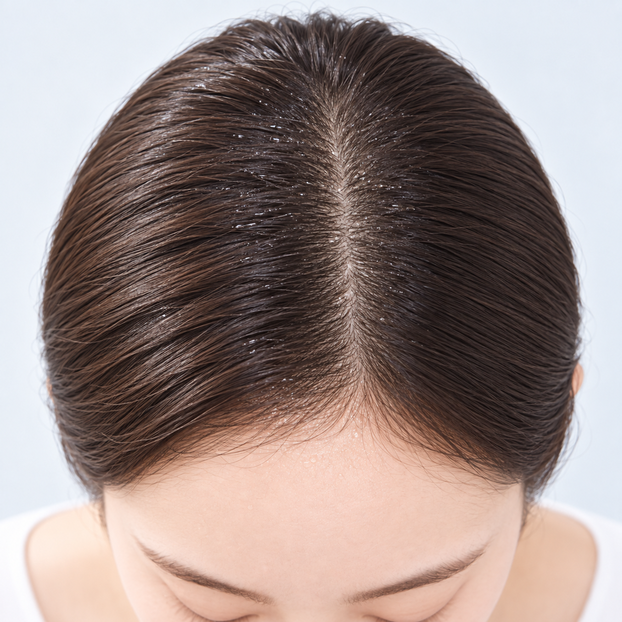 두피 다한증 보톡스 안내용 두피 모델 이미지