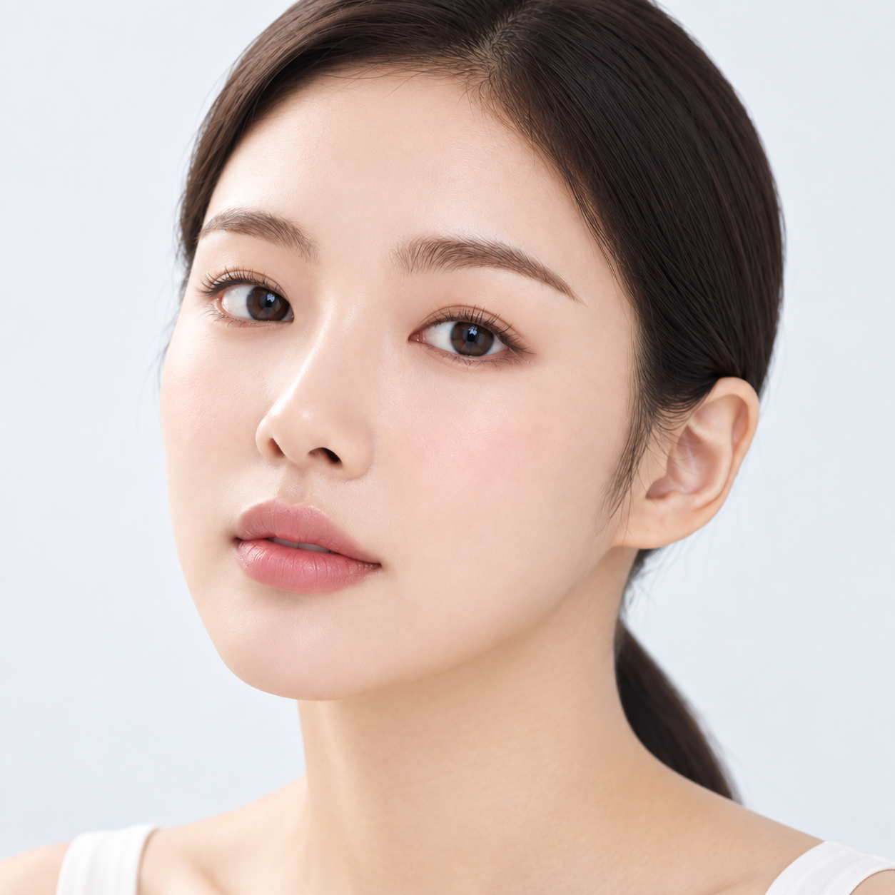 코 옆 팔자주름보톡스 진료 부위를 표시한 모델 이미지
